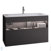 Тумба под раковину Keuco Stageline 1000х490х625 подвес.,с подсветкой,1 ящ.,вулканит мат. 32872970100
