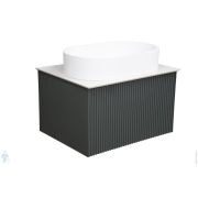 Тумба под раковину La Fenice TERRA Grigio 60 см (590х450х350) серая матовая FNC-01-TER-G-60