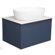 Тумба под раковину La Fenice TERRA Blu grigio 60 см (590х450х350) синяя матовая FNC-01-TER-BG-60