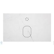 Столешница La Fenice Granite Gray Structural Terra 80 см (811х470х10) белая FNC-VS01-TER-80