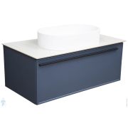 Тумба под раковину La Fenice Elba Blu Grigio 90 см (876х469х350) синяя матовая FNC-01-ELB-BG-90