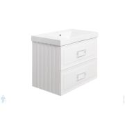 Тумба под раковину La Fenice Cubo Twin Bianco 80 (776х469х613) белая матовая FNC-01-CUB-B-80-2