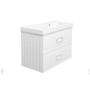 Тумба под раковину La Fenice Cubo Twin Bianco 90 (876х469х613) белая матовая FNC-01-CUB-B-90-2