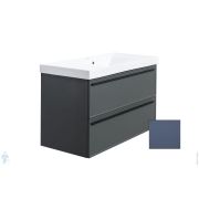 Тумба под раковину La Fenice Elba Twin Blu grigio 100(976х469х613) синяя матовая FNC-01-ELB-BG-100-2