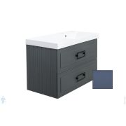 Тумба под раковину La Fenice Cubo Twin Blu Grigio 90 (876х469х613) синяя матовая FNC-01-CUB-BG-90-2