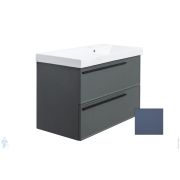 Тумба под раковину La Fenice Elba Twin Blu grigio 90 (876х469х613) синяя матовая FNC-01-ELB-BG-90-2