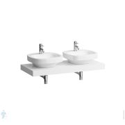 Столешница Laufen CASE 4.0514.4.075.463.1 (1190х520х80) отверстие справа и слева, с крепежом, белый матовый