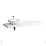 Столешница Laufen CASE 4.0515.2.075.463.1 (1580х520х80) отверстие слева, с крепежом, цвет: белый