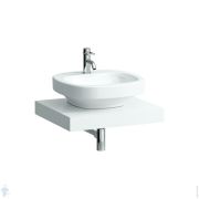 Столешница Laufen CASE 4.0511.1.075.463.1 (595х520х80) отверстие в центре, с крепежом, белый матовый