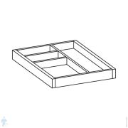 Отсеки для ящиков Laufen ILBAGNOALESSI ONE 4.9240.2.097.630.1 (312х370х45) орех