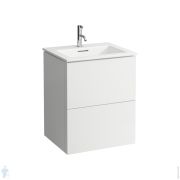 Тумба с раковиной Laufen KARTELL 8.6033.3.640.104.1 (600x500x726) 2 ящика, 1 отв. под смес., матовый белый