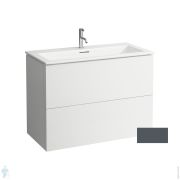 Тумба с раковиной Laufen KARTELL 8.6033.7.642.104.1 (1000x500x726) 2 ящика, 1 отв. под смес., темно-серый
