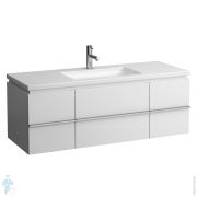 Тумба под умывальник Laufen CASE for Living Square 4.0131.2.075.475(464).1 (1300х475х460) 2 ящ., 2 дв., белый глянцев