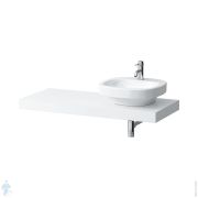Столешница Laufen CASE 4.0514.3.075.463.1 (1190х520х80) отверстие справа, с крепежом, белый матовый