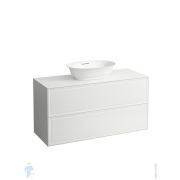 Тумба с раковиной Laufen New Classic (1177х457х745) подвесная, 2 ящика, белый глянцевый 4.0602.2.085.631.1+8.1285.2.000.112.1