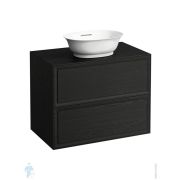 Тумба с раковиной Laufen New Classic (777х457х745) подвесная, 2 ящика, черный дуб 4.0601.2.085.628.1+8.1285.2.000.112.1