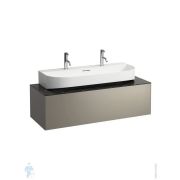 Тумба под раковину Laufen SONAR (1177х457х341) подвесная, титан/черный мрамор 4.0546.1.034.142.1