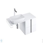 Тумба под 2 умывальника Villeroy & Boch LEGATO (1600х380х500) подвесная, 2 ящика, белый B67600DH