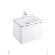 Тумба с умывальником RAVAK BALANCE 800х500х465 подвесная, 2 ящика, белая 70508051