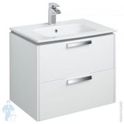 Тумба Roca LAGO подвесная (449х591х490) с раковиной, белый глянец 857295806+32799E000