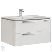 Тумба Roca LAGO подвесная (448х800х490) с раковиной, белый глянец 857296806+32799C000