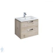 Тумба Roca LAGO подвесная (449х591х490) с раковиной, светлый дуб 857295444+32799E000