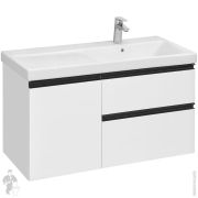 Тумба с раковиной Roca Domi (1000х461х575) подвесная, 2 ящ., 1 дв., цвет: белый A857478806+3270ME004