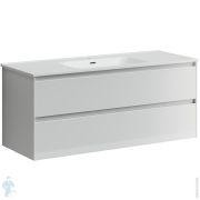 Тумба под раковину SANCOS Cento (1190x450x500) подвесная, 2 ящика, белый CN120-1W