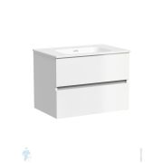 Тумба под раковину SANCOS Urban (690х450х550) подвесная, 2 ящика с доводчиками, белый глянец UR70W