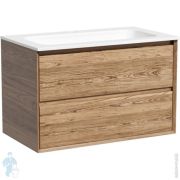 Тумба под раковину SANCOS Marmi 2.0 (790х445х520) подвесная, 2 ящика, дуб чарльстон MR2.080ECH