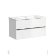 Тумба под раковину SANCOS Urban (890х450х550) подвесная, 2 ящика с доводчиками, белый глянец UR90W