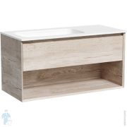 Тумба под раковину SANCOS Marmi 1.0 (995х445х520) подвес.,1 ящ.,раковина слева,дуб галиф.MR1.0100LEG