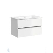 Тумба под раковину SANCOS Urban (790х450х550) подвесная, 2 ящика с доводчиками, белый глянец UR80W