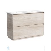 Тумба под раковину SANCOS Libra Floor (1190x450x840) напольная, два ящика, дуб галифакс LB120F-2EG