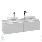 Тумба под умывальник Villeroy & Boch LEGATO (1400х380х500) подвесная, 2 ящика, белый B59100DH