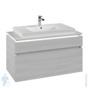 Тумба под умывальник Villeroy & Boch LEGATO (1000х500х550) подвесная, 2 ящика, бел.дерево B695L0E8