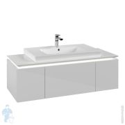 Тумба под умывальник Villeroy & Boch LEGATO (1200х500х380) подвесная, 3 ящика, белый B696L0DH