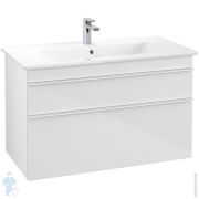 Тумба под раковину Villeroy & Boch VENTICELLO A926 02 DH (953х590х502) 2 ящика, белый, белые ручки