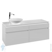 Тумба под умывальник Villeroy & Boch LEGATO (1400х550х500) подвесная, 4 ящика, бел.матов. B58800MS