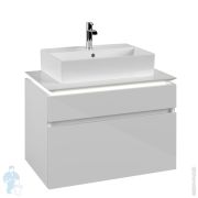 Тумба под умывальник Villeroy & Boch LEGATO (800х550х500) подвесная, 2 ящика, белый B602L0DH
