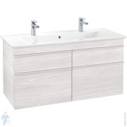 Тумба под раковину Villeroy & Boch VENTICELLO A929 02 E8 (1153х590х502) 4 ящ., бел.дерево, бел.ручки