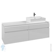 Тумба под умывальник Villeroy & Boch LEGATO (1600х550х500) подвесная, 4 ящика, белый B67500DH