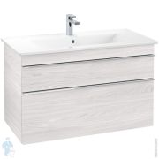Тумба под раковину Villeroy & Boch VENTICELLO A926 01 E8 (953х590х502) 2 ящ., бел.дерево, ручки хром