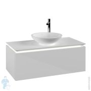 Тумба под умывальник Villeroy & Boch LEGATO (1000х380х500) подвесная,1 ящик, белый B571L0DH