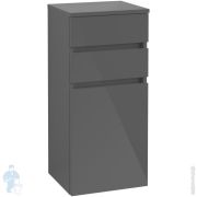 Тумба Villeroy & Boch LEGATO (400х350х870) подвесная, 2 ящика, серый глянец B72801FP