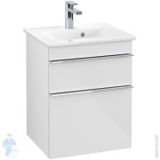 Тумба под раковину Villeroy & Boch VENTICELLO A922 01 DH (466х426х590) 2 ящика, белый, ручки хром