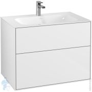 Тумба под умывальник Villeroy & Boch Finion (796х498х591) 2 ящика. белый глянец F01000GF