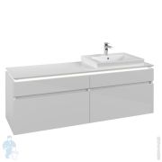 Тумба под умывальник Villeroy & Boch LEGATO (1600х550х500) подвесная, 4 ящика, белый B691L0DH