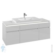 Тумба под умывальник Villeroy & Boch LEGATO (1400х500х550) подвесная, 5 ящиков, белый B699L0DH