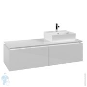 Тумба под умывальник Villeroy & Boch LEGATO (1400х380х500) подвесная, 2 ящика, белый B61500DH